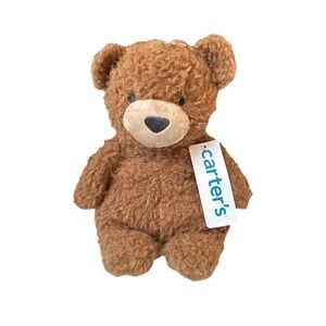 Carter's Baby Brown Bear Lovey Plush Unisex Security Blanket Stuffed Animal NWT
